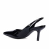 Women sandals 1328 patent black