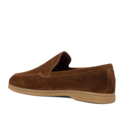 Men loafers, moccasins 980 brown velour